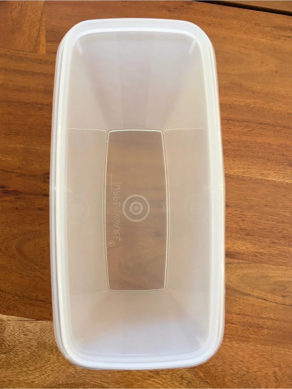 TWO Vintage Tupperware Cereal Keeper Containers #269 w/ Almond Clear Flip Lids